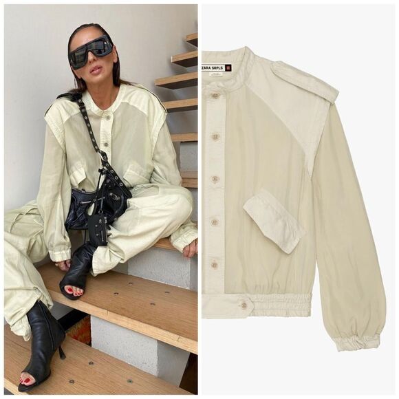 Zara Bomber Limited Edition BMBR PTCHWRK 10 - Picture 3 of 10